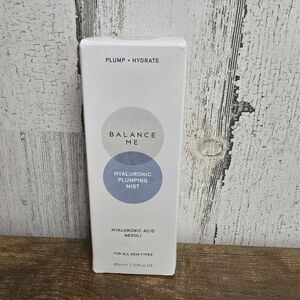 New In Box Balance Me Hyaluronic Plumping Mist 1.52 Fl Oz